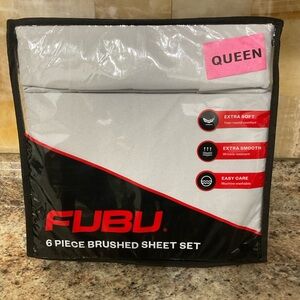FUBU Queen Sheet Set Gray